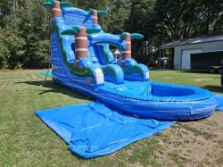 20230914 143009 1713235165 18ft Blue Hurricane Single Lane Waterslide