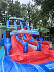 red stick event rentals baja thunder waterslide Denham Springs 174 3 18ft Baja Thunder Dual Lane